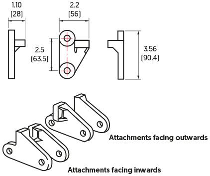 Acetal Case Chains - PM600/SX1 - drawing