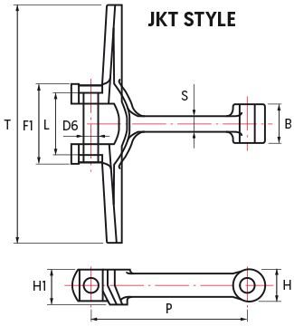 Cement, European Standard Cast Link Drag Chain (JKT)