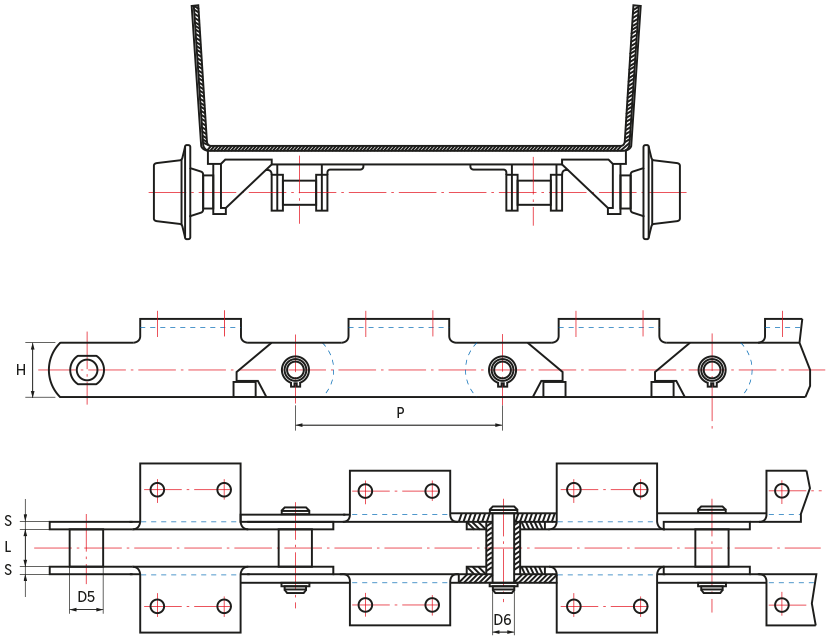 King Pan Conveyor JKP Series - drawing