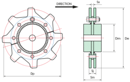 Segmented Chainwheel Segmental Sprockets & Hubs | John King Chains