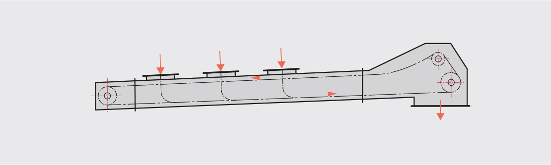 Standard straight running conveyor