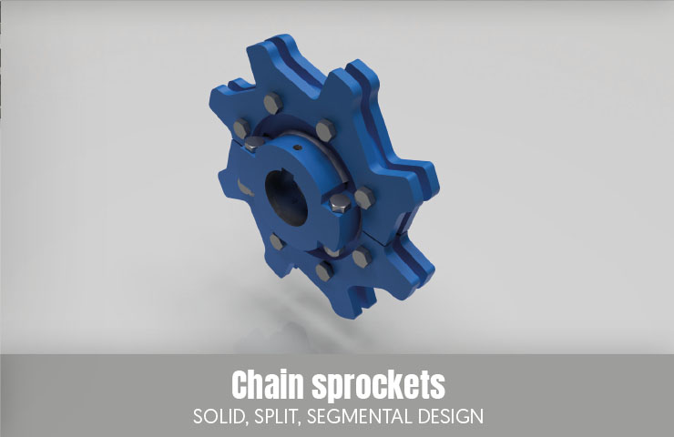 Chain sprockets - solid, split, segmental design