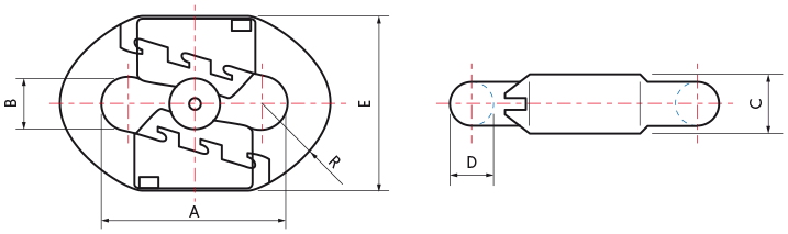 CC Series Chain Connector - drawing