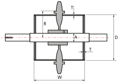 Chain drive sprockets of solid construction - drawing